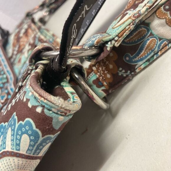 Vera Bradley Women's 2-Piece Set Brown Vintage Quilted Floral‎ Tote Bag - Picture 3 of 8